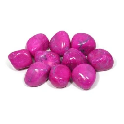 Image of CrystalAge Pink Howlite Tumble Stone (20 25mm) Pack of 5