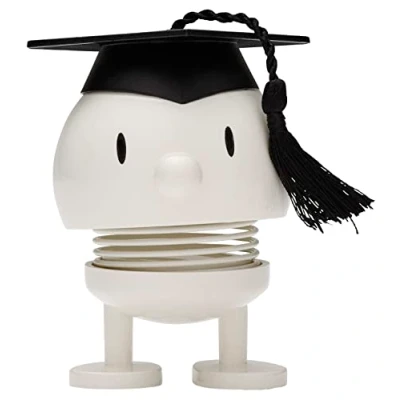 Image of Hoptimist IQ Bumble Abi Gift Ideas, Graduation Gift, Passed Examination Decoration, Student, High School 6.3 x 6 7.4 cm, Small, White