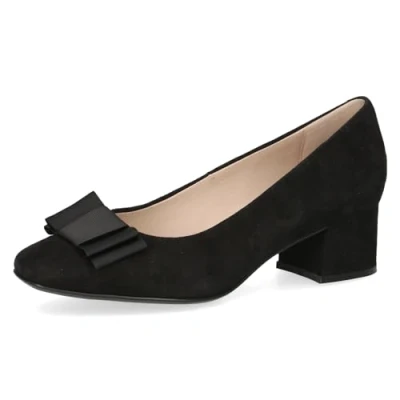 Image of CAPRICE Women&#039; 9 22390 42 Pump, Black (Black Suede), 7.5 UK
