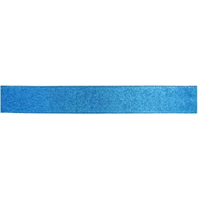 Image of Oaktree UK Eleganza Sparkle Wired Edge Ribbon 63mm x 9.1m Aqua Blue No.26