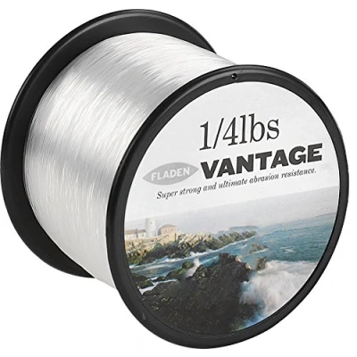 Image of FLADEN VANTAGE PRO Bulk 1/4lb Spools of Monofilament Sea Fishing Line (Clear and Brown) comes in 3, 6, 10, 12, 14, 18, 23, 28, 35, 45 55lbs (Clear, 23lbs 576m 0.45mm)