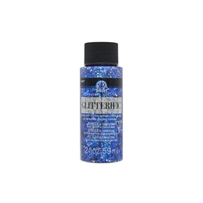 Image of FolkArt Glitterific Acrylic Paint, Dark Blue, Small