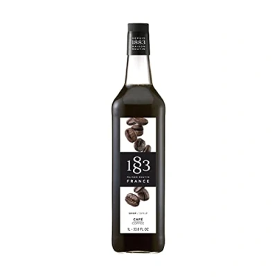 Image of 1883 Maison Routin Premium Coffee Syrup for Cocktails, Mocktails, Milkshakes, Desserts Glass 1L