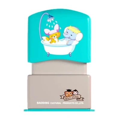 Image of Name Stamp for Clothes Kids,Waterproof Wash Not Faded Stamp,Custom Stamp,Kiddo Space Stamp,Personalised Kids (BZ001 Blue,1pcs)