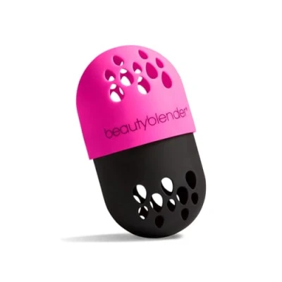 Image of beautyblender Blender Defender Silicone Protective Carrying Case, Pink, Black