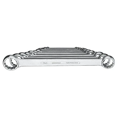 Image of Gedore Flat ring spanner set 12 pcs 6 32 mm