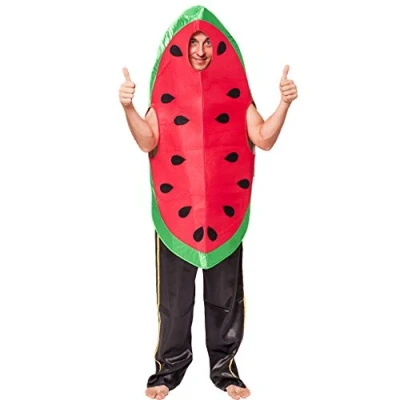 Image of EraSpooky Food Fruit Watermelon Costume Fancy Dress Halloween Party Funny Outfit for Adult Men Women