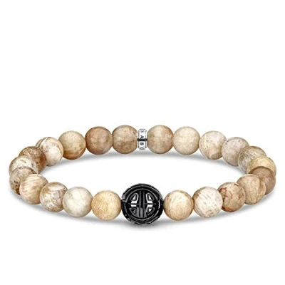 Image of Thomas Sabo Unisex Sterling Silver Jasper Bracelet A1944 353 16 L18