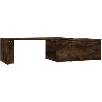 Image of vidaXL Coffee Table Smoked Oak 150x50x35 cm Engineered Wood