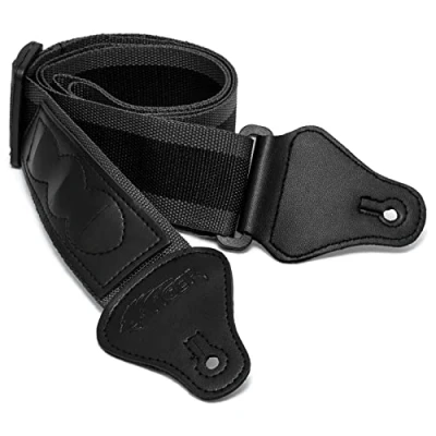 Image of TIGER STP2 GY Nylon Guitar Strap for Acoustic, Classical, Electric and Bass Guitars Grey