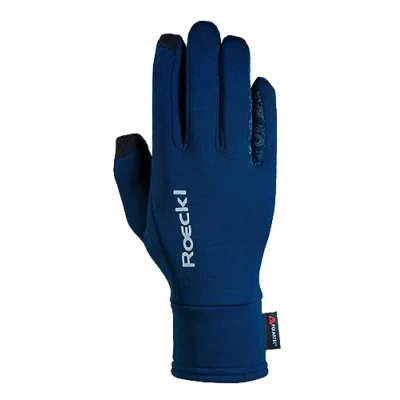Image of Roeckl Sports equestrian gloves WELDON, winter riding glove, navy blue 7