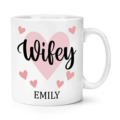 Image of Personalised Wifey Name 10oz Mug Cup
