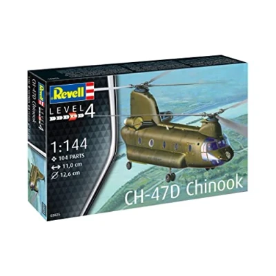 Image of Revell 03825 CH 47D Chinook 1:144 Scale Unbuilt/Unpainted Plastic Model Kit