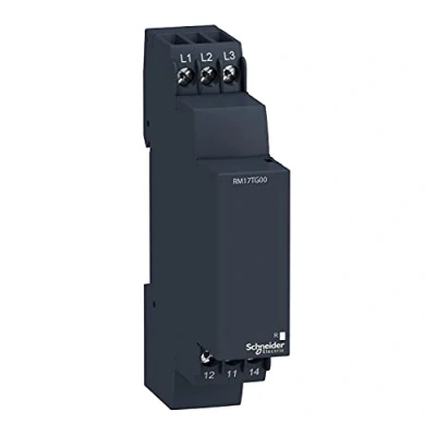 Image of Schneider Electric, Zelio Control, RM17TG20, Modular 3 Phase supply control relay, 5A, 2CO 208 480VAC