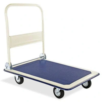 Image of Ballshop 300KG Folding Platform Truck Heavy Duty One Hand Cart with Wheels Warehouse Trolley