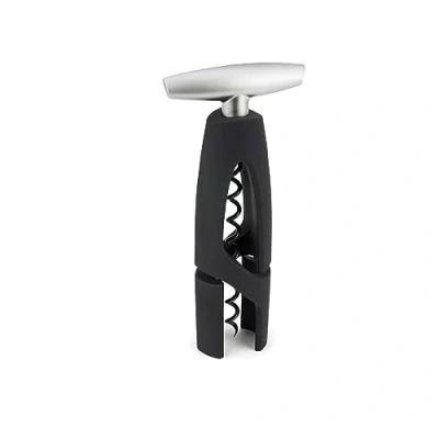 Image of Peugeot Altar Corkscrew Continuous Turn Manual Bottle Opener with Foil Cutter, Black, 17.5 cm