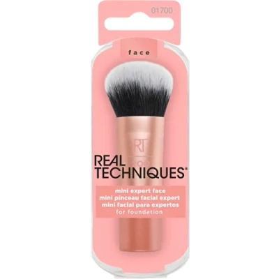 Image of Real Techniques Mini Travel Size Expert Face Makeup Brush for Foundation (Packaging and Handle Colour May Vary)