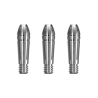Image of Mission Titan Fox Darts Stems Shafts Titanium Aluminium Tops (Silver, 3 Spare Only)