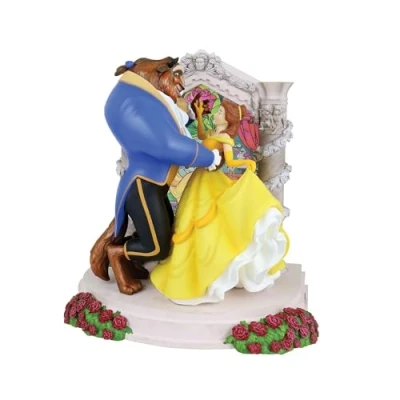 Image of Disney Showcase Collection Belle &amp; Beast Light Up Figurine
