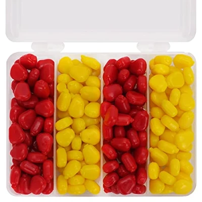 Image of ANCLLO 200pcs Fake Corn Soft Baits Simulation Carp Fishing Lures Floating with Nice Scent