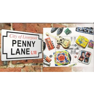Image of Beatles 2007 Miniature Sheet First Day Cover Collectable Limited Edition