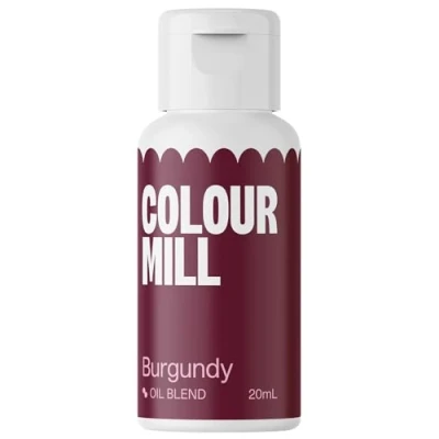 Image of Colour Mill Oil Based Food Colouring Burgundy Next Generation for Baking, Decorating, Icing and Cooking Dye DIY Slime Crafts Making 20 ml