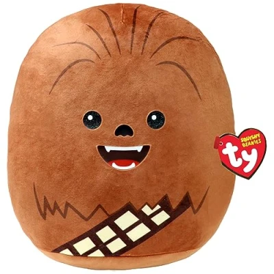 Image of TY Chewbacca Disney Star Wars Squish A Boos 10 Inches, Licensed Beanie Baby Soft Plush Toy, Collectible Cuddly Stuffed Teddy