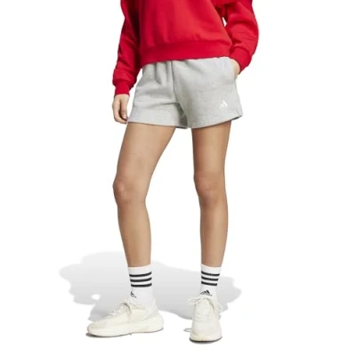 Image of adidas Sportswear Essentials Small LOGO Shorts Sports shorts, Women&#039;s, Size: XS, Medium grey heather