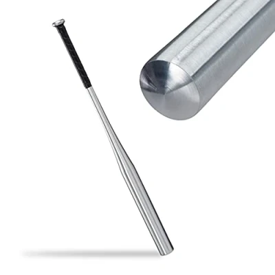 Image of Relaxdays Aluminium Baseball Bat, Lightweight Softball Anti Slip Grip, Silver