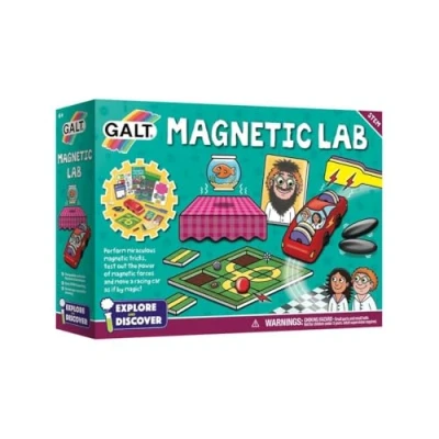 Image of Galt Magnetic Lab Explore and Discover STEM Science Set, Learning Resources for Kids Scientific Thinking Childrens Physics Kit Gift Girls Boys with 9 Fun Experiments Ages 6 Years Plus