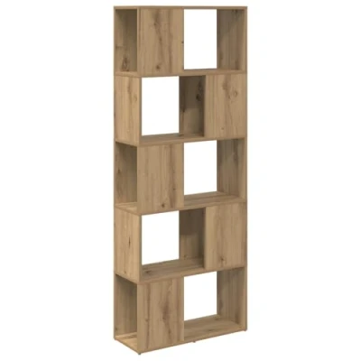 Image of vidaXL Bookshelf Artisan oak Particle board 60 x 24 155 cm