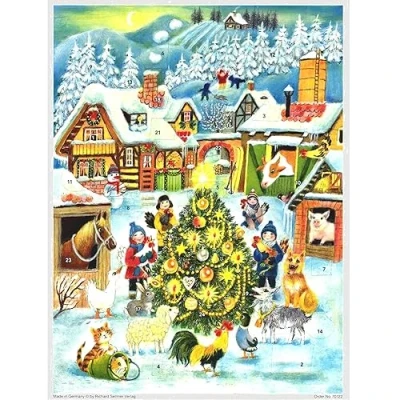 Image of Celebrate Christmas at the Farm Traditional Paper Advent Calendar