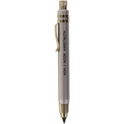 Image of KOH I NOOR 5359 5.6mm Diameter Mechanical Clutch Lead Holder Pencil Silver