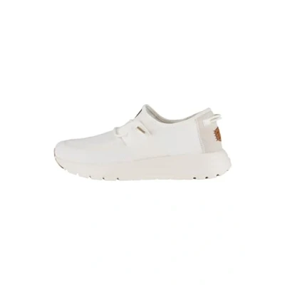 Image of HEYDUDE Men&#039;s Sirocco M Neutrals Sneaker Shoes, White/White, 11 UK