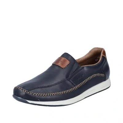 Image of Rieker Men&#039;s B2356 Loafer, Blue, 12 UK