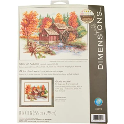 Image of Dimensions Glory of Autumn, Cotton, Multi Colored, 14&quot; x 11&quot;