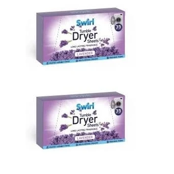 Image of 2 Pack Lavender Tumble Dryer Laundry Sheets 70 For Fresh Clothes and Linen