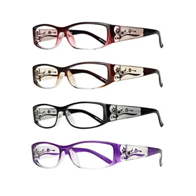 Image of EYEBOGO Kaylee Stylish Reading Glasses for Women (4 Pack, 1.25)