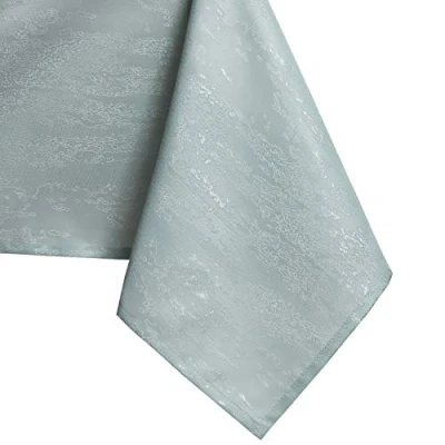 Image of AmeliaHome Tablecloth 60 x cm Table Cloth Stain Protection Lotus Effect Washable Water Repellent Ornament Mint Vesta