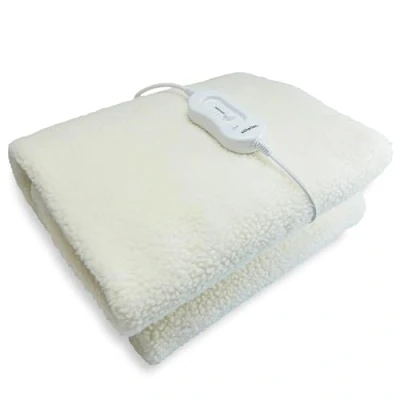 Image of Schallen Premium Comfort Electric Heated Blanket, Remote Control with 3 Heat Settings (Double, Soft Fleece Blanket)