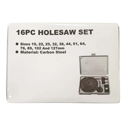 Image of Toolzone 16 Piece Hole Saw Set In Blow Mould Case