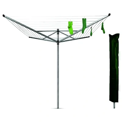 Image of SUL Rotary line Cover, Outdoor Clothes Airier Protective Waterproof, Windproof, tough UV treated with tie down cord, Great Protection for Garden Dryer and Green