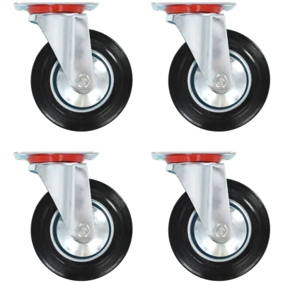 Image of vidaXL Swivel Casters 4 pcs 160 mm
