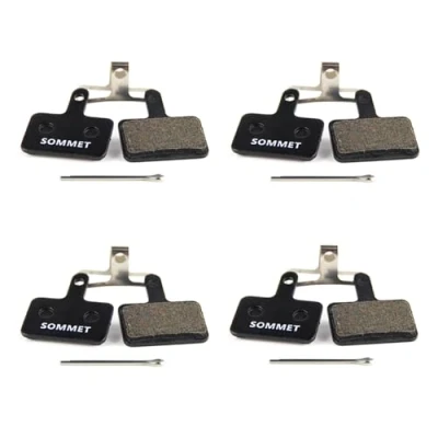 Image of SOMMET 4 pairs Resin and Semi Metallic Disc Brake Pads fit for Shimano M355 M375 M395 M415 M416 M445 M446 M447 M465 M475 M485 M486 M510 M515 M525 M575 Tektro Orion Auriga Pro