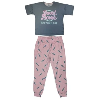 Image of David Bowie 1978 World Tour Pyjamas S Blue