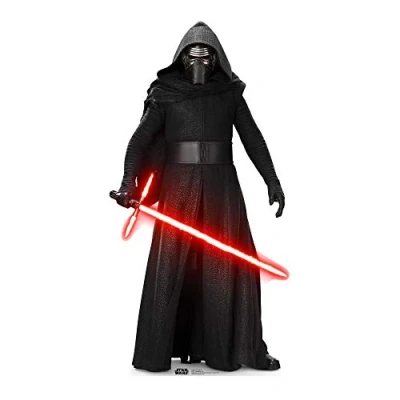 Image of Star CUTOUTS SC831 Official Wars Kylo Ren (SW:TFA) (Adam Driver) Lifesize Cardboard Cut, 18 x 8 cm