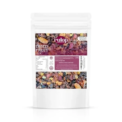 Image of Rulop Vegan Luxury Dried Fruit Mix for Healthy Snacking 1kg Assortment (Raisins, Sultanas, Currants, Golden Raisins, Cherries, Apricots, Mixed Peel &amp; More)(Pack of 2)