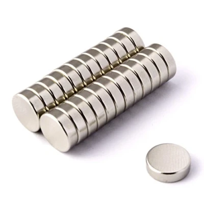 Image of POWER MAGNET STORE Pack of 25 10mm Dia x 3mm Thick Neodymium Neo Disc Magnet. Super Strong Pull approx 1.75Kg Round (25)