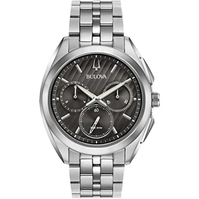 Image of Bulova Mens Chronograph Quartz Watch with Stainless Steel Strap 96A186