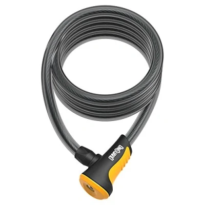 Image of OnGuard Neon Spiral Lock, 180cm x 12mm, Orange.
